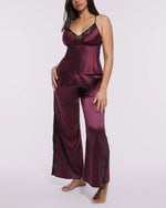 Bare Essentials™ Satin Lace Pajama Pants Set