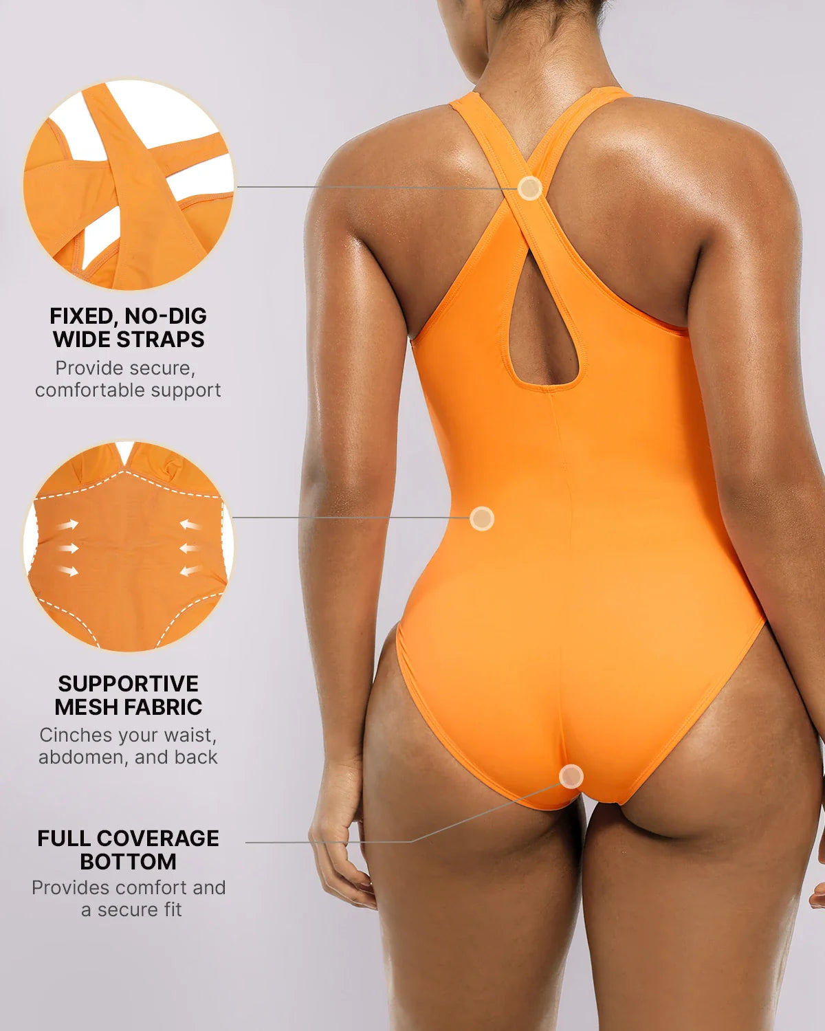Smart Sculpt™ Plunge Corset Shaping Swimsuit